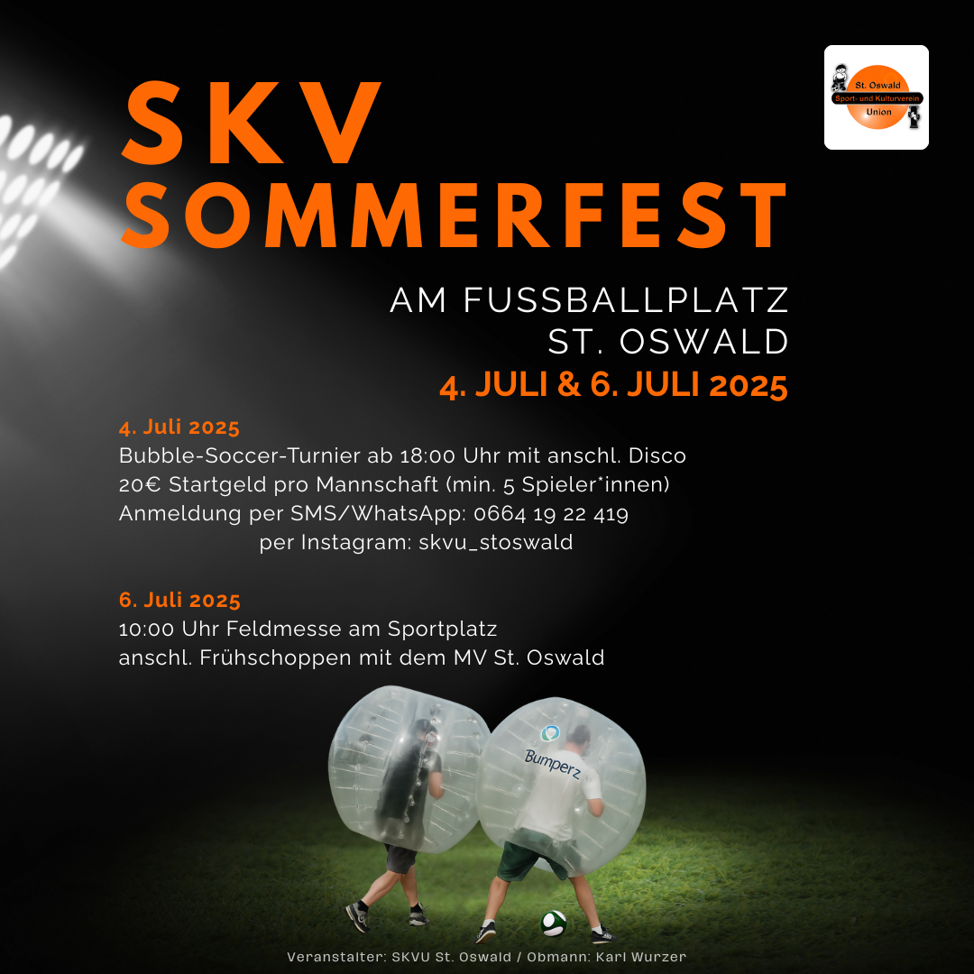 Einladung zum SKV-Sommerfest 2025